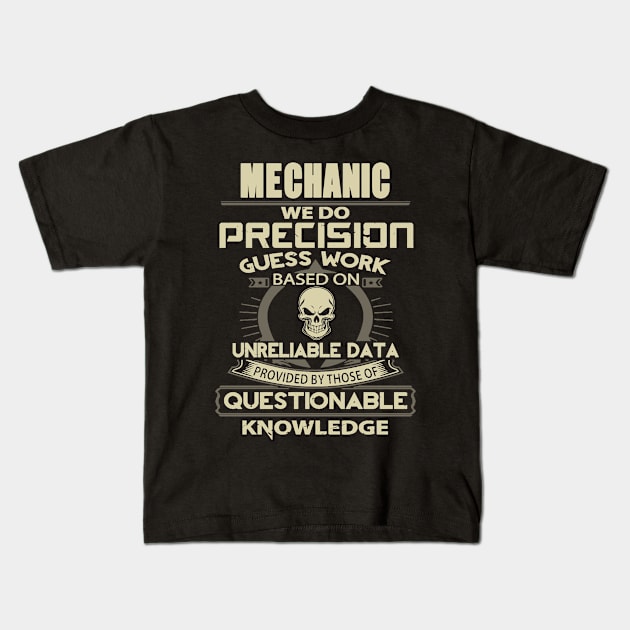 mechanic knowledge Kids T-Shirt by Amazingcreation